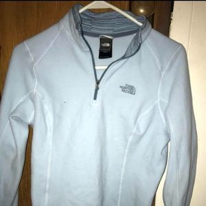 Blue north face 1/4 zip